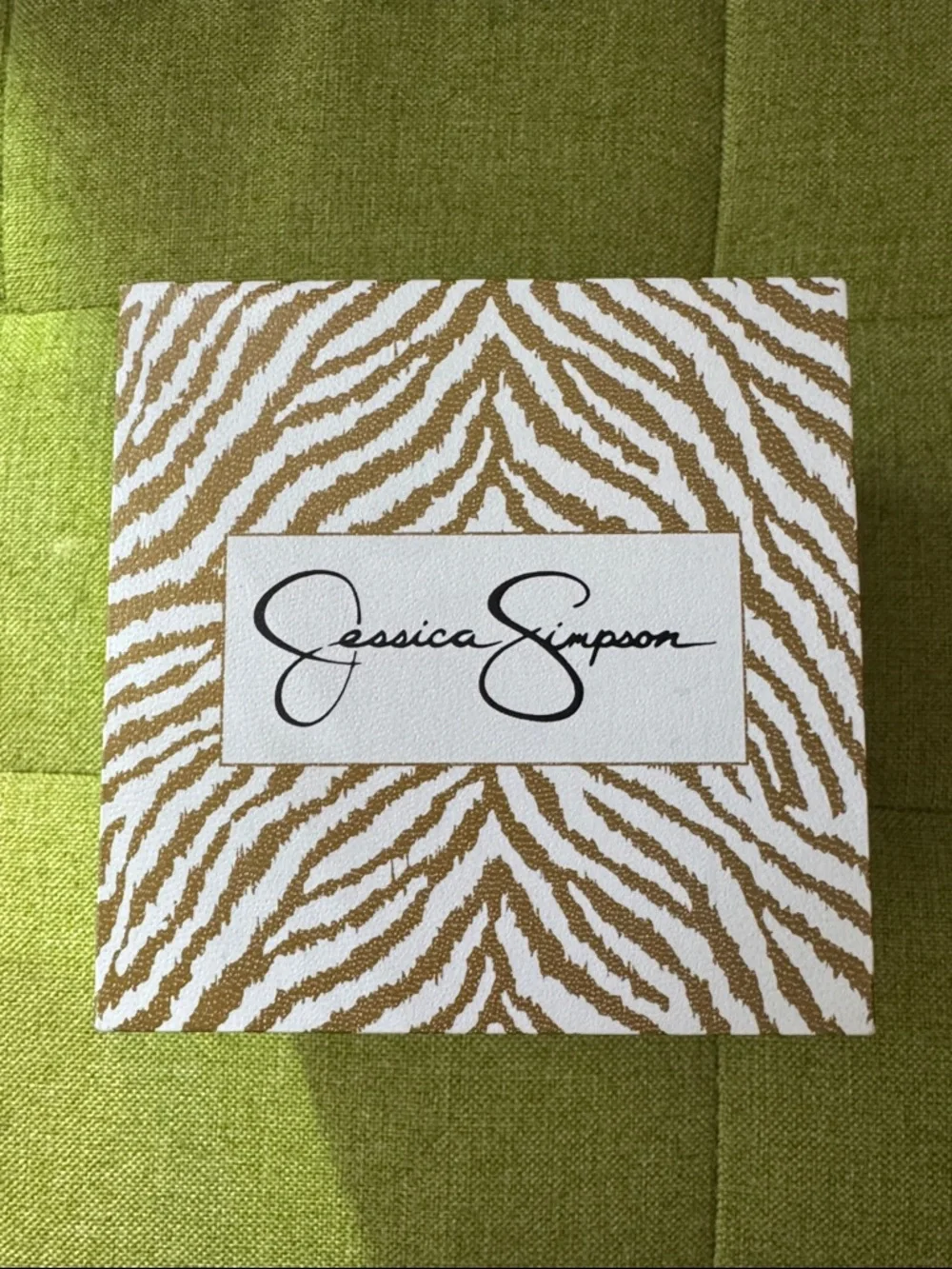 NWOT Jessica Simpson Gold Bracelet Watch with Black Face